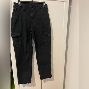 AMERICAN EAGLE Cargo Pants WOMENS size *4SHORT*Black Utility